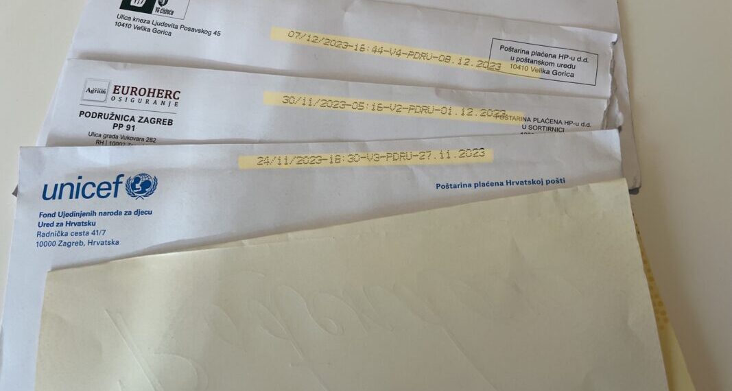 “brzina“ hrvatske pošte