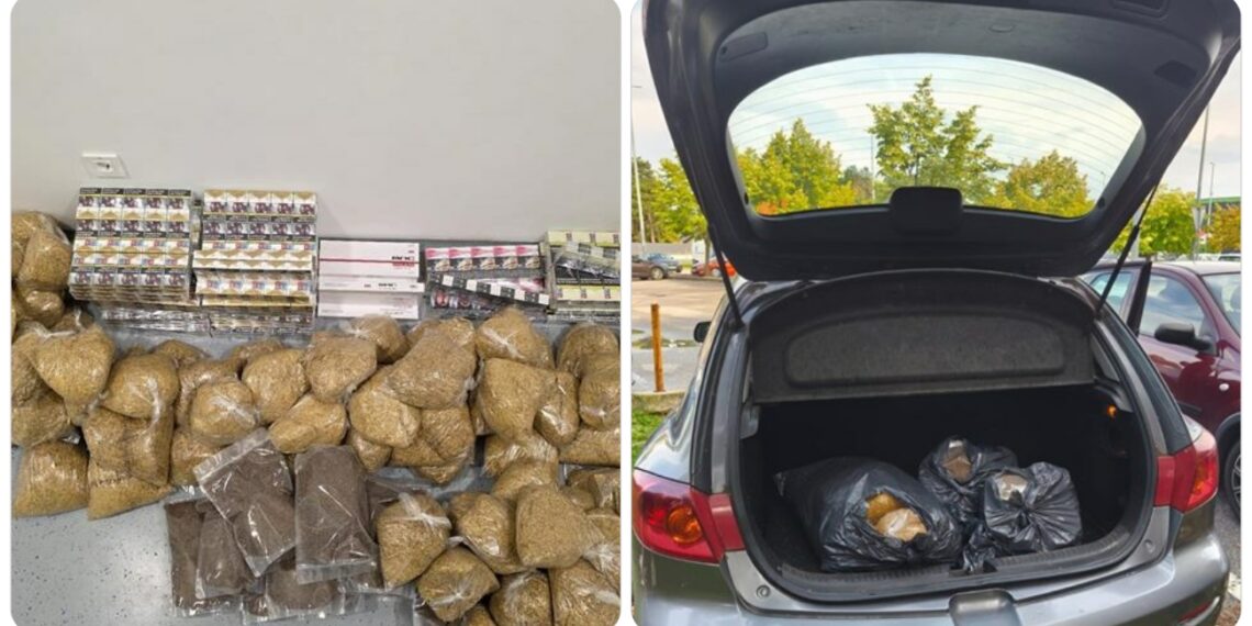 Velika akcija carinika i policije na tržnici: U prtljažniku auta pronašli duhan i cigarete