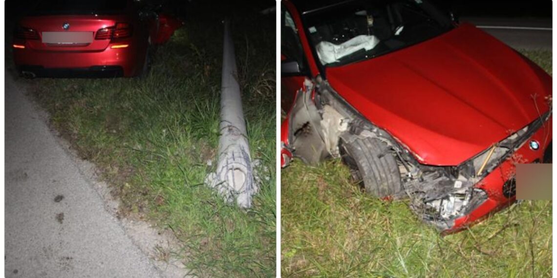 Naletio na stup javne