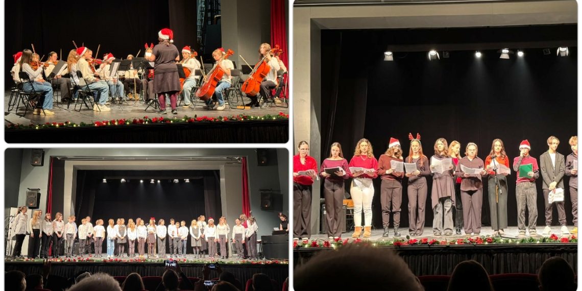 Božićni koncert Glazbene škole oduševio prepunu dvoranu u Pučkom učilištu