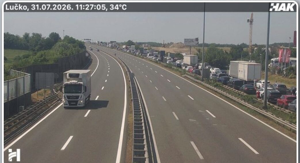 Zatvorena autocesta između Lučkog i Donje Zdenčine