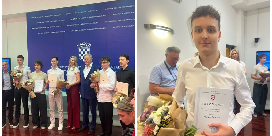 Josip Tomić iz Gimnazije Velika Gorica najbolji je maturant u Hrvatskoj