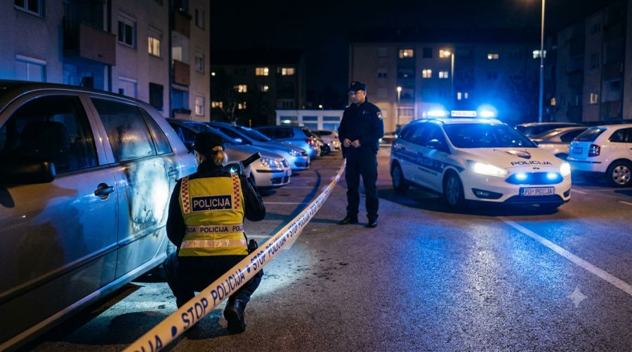 Namjerno zapaljen Mercedes