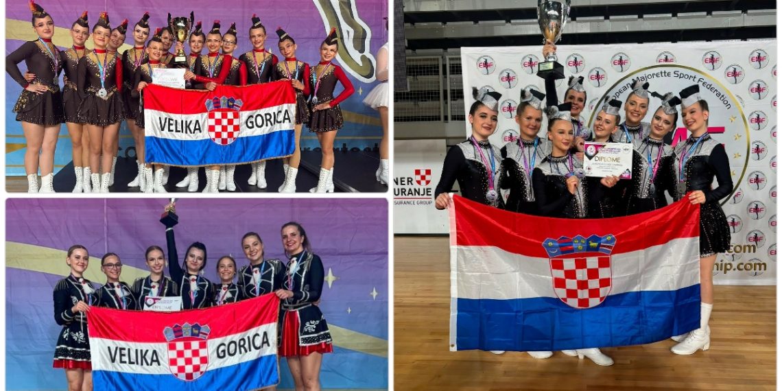 Velikogoričke mažoretkinje među najboljima u Europi: Osvojile tri titule viceprvakinja