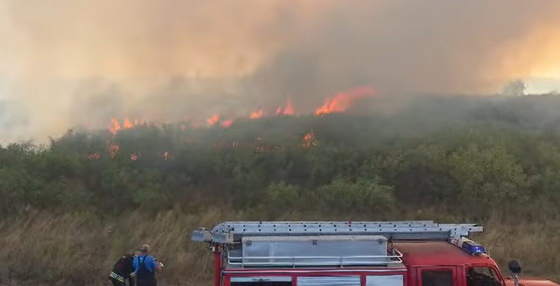 Veliki požar u Ruči gasili četiri sata
