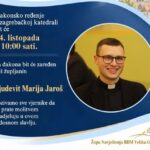 Velikogoričanin Ljudevit Marija Jaroš u subotu prima red đakonata