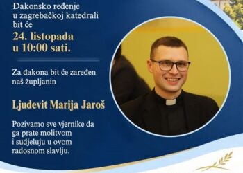 Velikogoričanin Ljudevit Marija Jaroš u subotu prima red đakonata