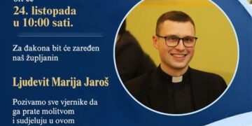 Velikogoričanin Ljudevit Marija Jaroš u subotu prima red đakonata