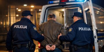 vozač se zabio u policijsko vozilo
